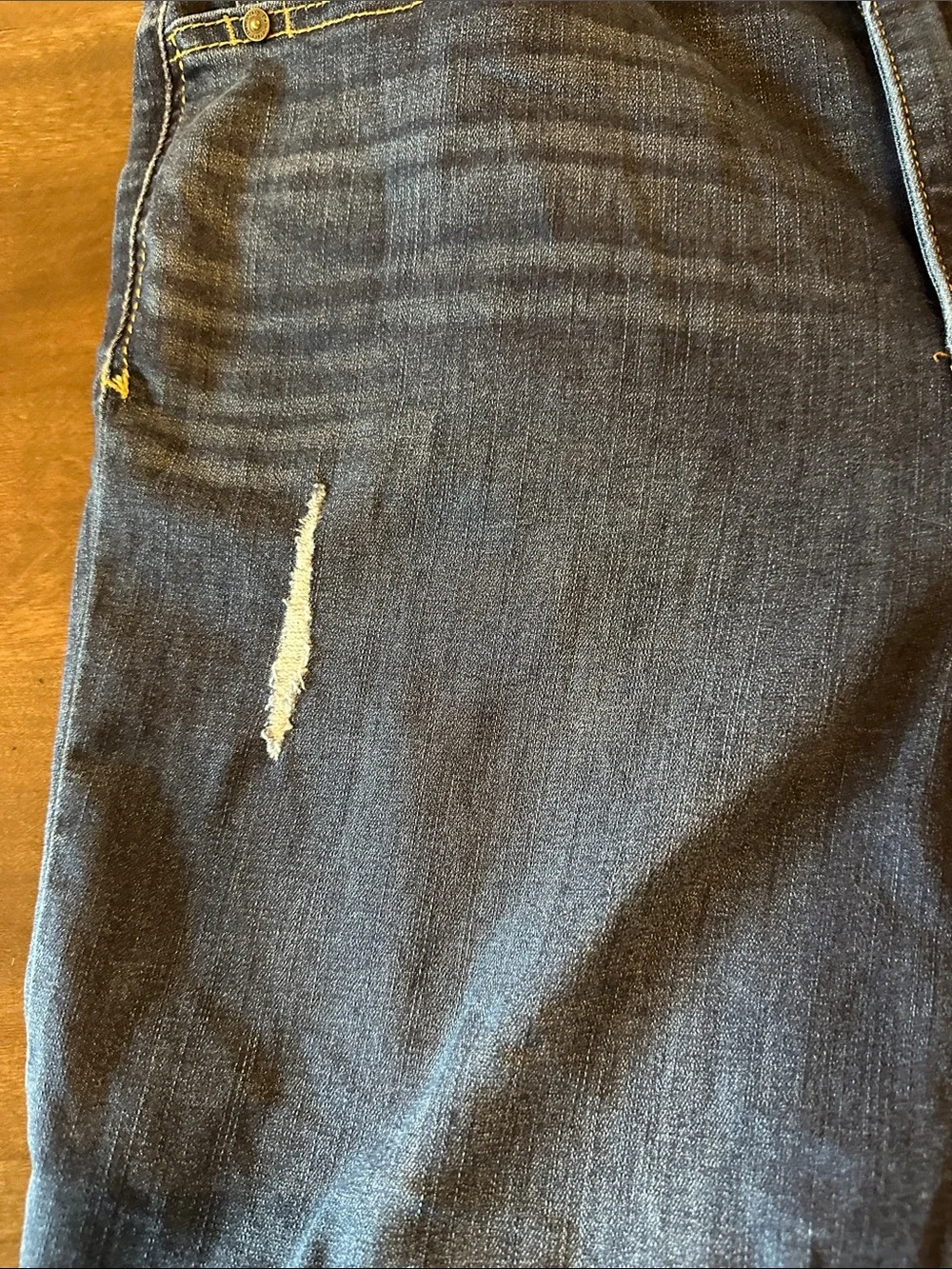Democracy Dark Blue Wide Leg Jeans - Curve Equality - Picture 8 of 12